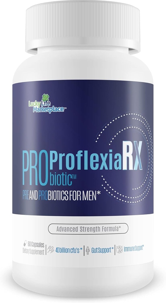 Probiotická Proflexie Rx Mužské Formule - Naše nejlepší mužská Formule s prebiotika & Více než 40 miliard CFU Probiotika - Podpora vašeho mužského zdraví s tímto přírodním Probiotika pro muže