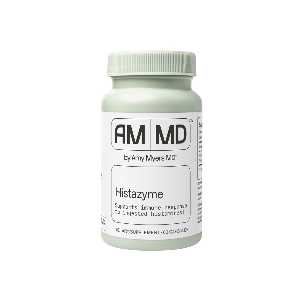 Amy Myers MD Histazyme - Diamin Oxidase Dao Enzyme Doplněk Histamine Block na podporu zdravé výživy, Potraviny odvozené Histamin Intolerance (HI) - 60 Kapsle - Lahvička