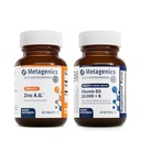 Metagenika Bundle - zinek A.G. & D3 10.000 + K - 60 tablet zinku A.G. pro imunitní podporu, zdraví kostí, energetický metabolismus - 60 Softgels D3 10.000 + K pro imunitní podporu, srdeční zdraví