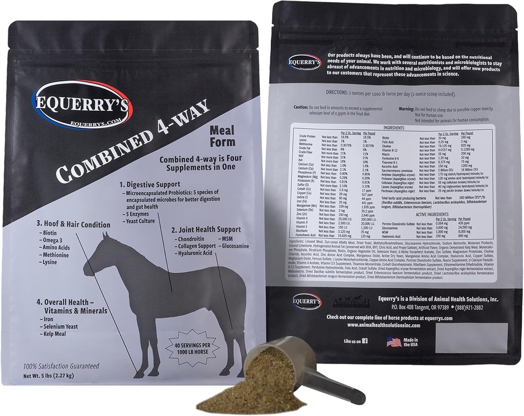 Equerry 's Combined RX 40 Feedings for 1000 liber Horse, 5lb.