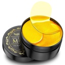 24K Gold Under Eye Patches - 60 Pack pro Puffy Eyes, Dark Circles, Bags & Wrinkles s kolagenovou a hyaluronickou kyselinou