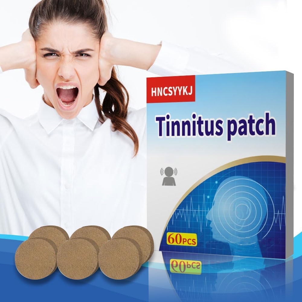 Ringing Uší Záplaty, 60Pcs Tinnitus Záplaty s přírodní Bylinné Formulace, Tinnitus Nálepka Comfort & Gentle