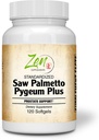 Saw Palmetto & Pygeum Plus - Prostate Supplementary for Prostate & Urinary Tract Health including Frequent Urination, Beta- Sitosterol Podporuje DHT blokování pro vlasové ztráty prevenci 120-Softgel