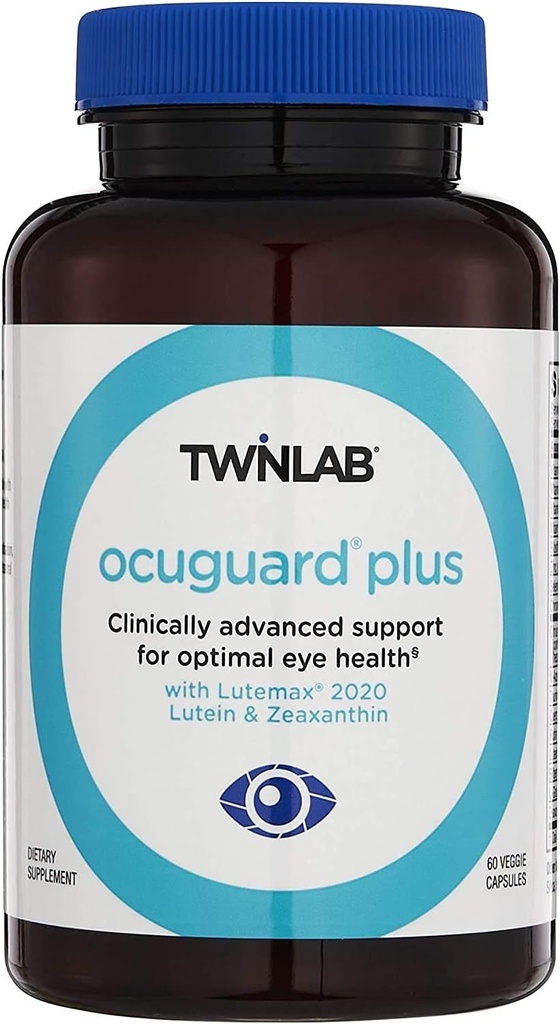 Twinlab Ocuguard Plus - Doplatek očí se zinkem, vitamín A, C & D - 60 Veggie Kapsle