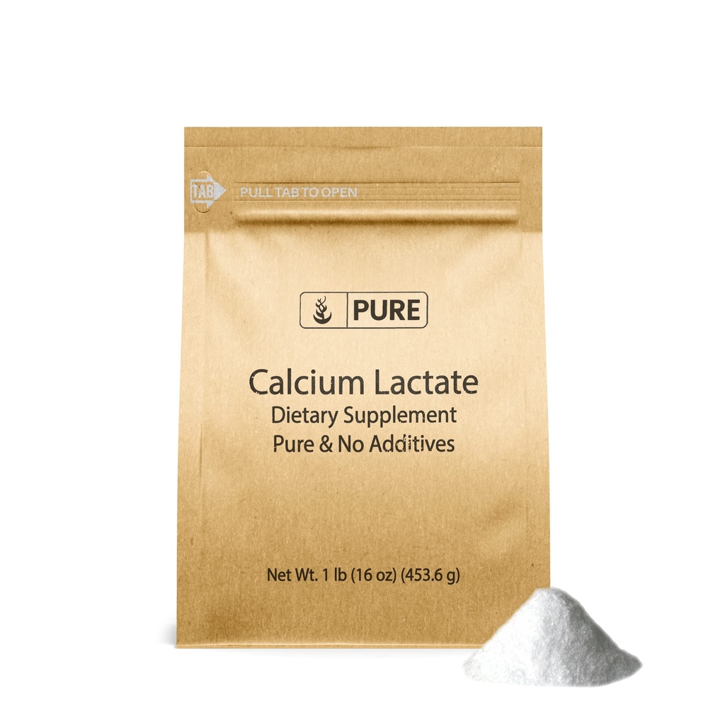 Čisté původní složky vápníku Laktát (1lb) doplněk vápníku, Electrolyte, Non- GMO