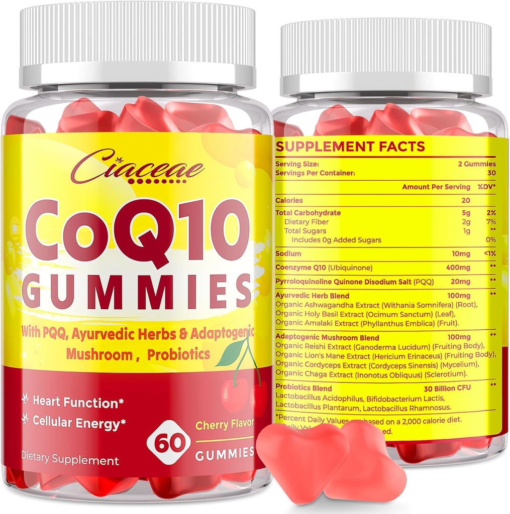 5 z 1 CoQ10 400 mg & PQQ 20 mg Gummies