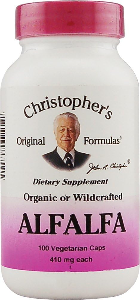 Christopher 's Alfalfa - 410 mg - 100 Vegetariánských tobolek