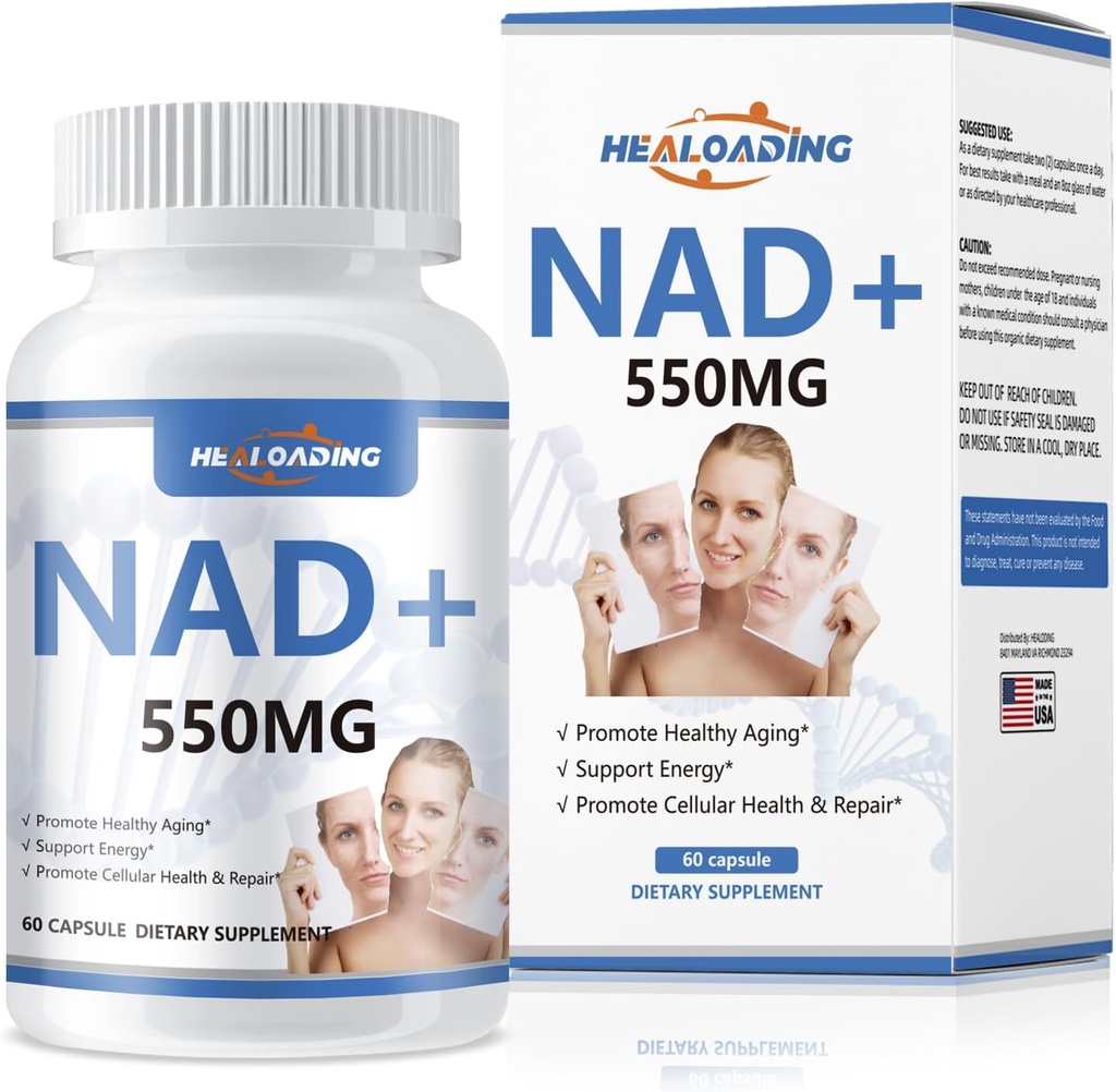 NAD dodatek liposukce pro ženy: NAD + Příplatek s Resveratrol 550MG Podpora Cellular Opravy Podpora energie a zdravé stárnutí