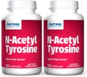 Jarrow Dictivas N- Acetyl Tyrosin 350 mg - 120 Kapsle, Balení 2 - Podporuje funkci mozku - Obsahuje vitamín B6 pro metabolismus aminokyselin - 240 Celkem Podání