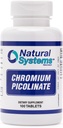 Pikolinát chromu 200 mg 100 tablet od přírodních systémů - doplňky chromu pro aktivní životní styl - Výborný doplněk absorpčního chromu - kapsle chromu bez cukru