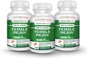 Žena Rejuv Vadik Byliny 124; Bylinné ošetření PMS Relief dodatek Premenstruační Cycle Support 124; Bylinné Formule Complex pro menstruační křeče a periody 124; Přirozená rovnováha Hormony (3 Pack)