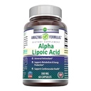 Amazing Applicas Alpha Lipoic Acid 300 mg Kapsle Dodatek 124; Non- GMO AZ124; Gluten Free Az124; Made in USA (60 Počet)