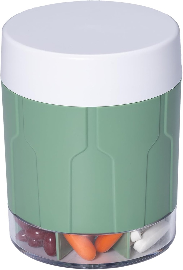 Betife Extra velký doplněk Pořadatel, Týdenní pilulka Pořadatel Lahvička, Denní Pill Dipenser se 7 Velké Compartments, Organizátor držet 7 Day vitamin Medikace, 21 Štítky a čistící kartáč