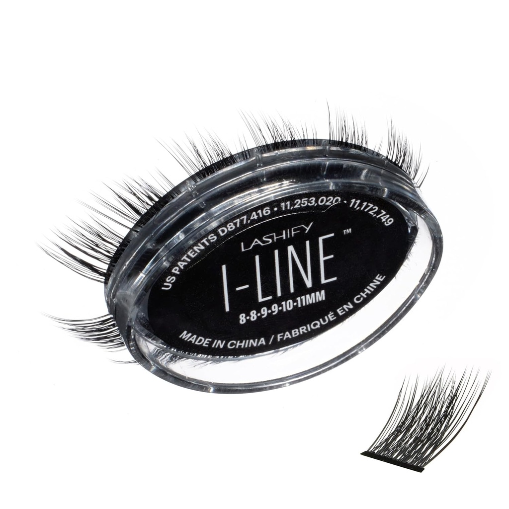 Lashify I- LineShort Pre- Mapované Gossamer, Easy DIY False řasy vytvořit Angled Look a Eyeline Effect