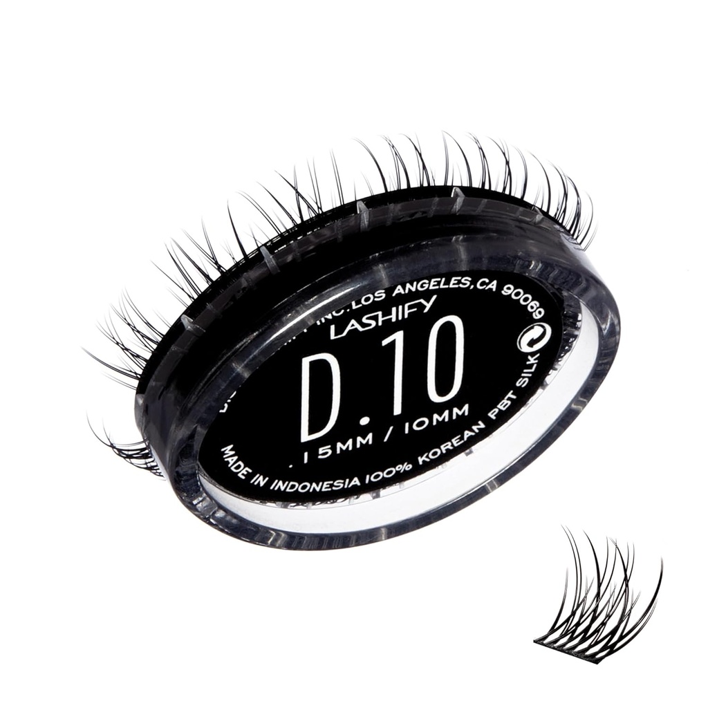 Lashify Drama 10mm Gossamer Eylash Rozšíření Refill, Black, Easy DIY False řasy pro přírodní vzhled