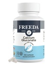 Freeda vápník Gluconate - Kosher Vegan doplněk vápníku - Snadný k digestu & Absorb - Podporuje sílu kostí - čistý vápník bez vitamínu D - (100 kapslí)