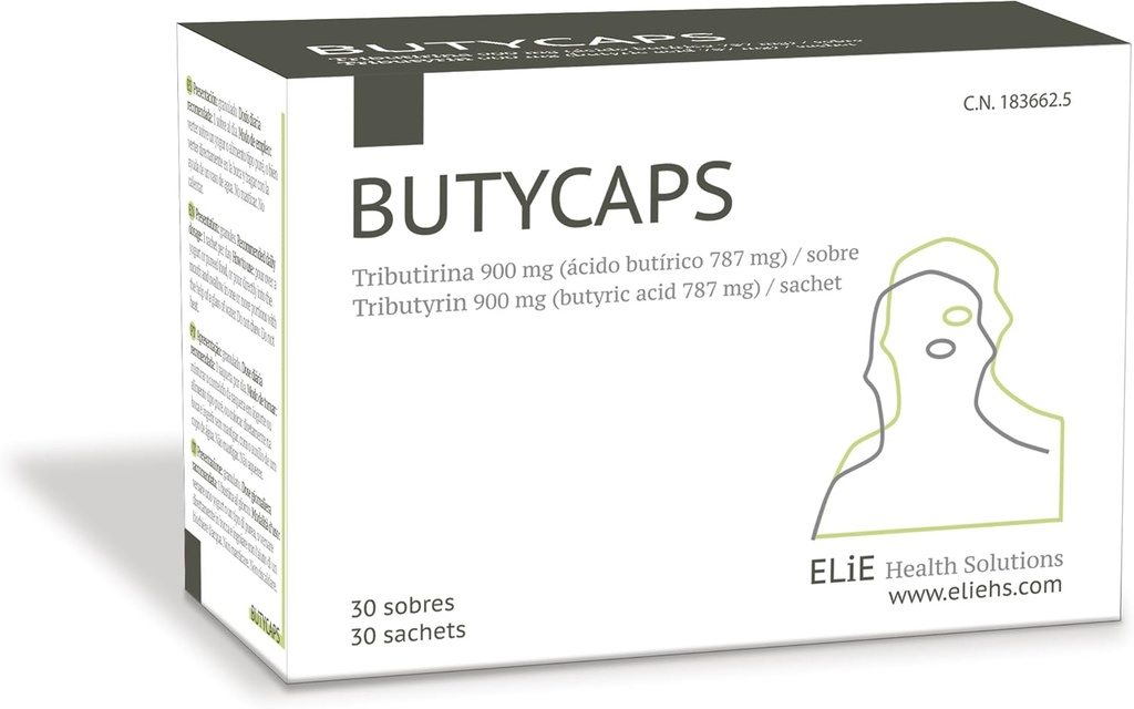 Tributyrin 900 mg - Butyric Acid 787 mg na Sachet - 30 Sachetů