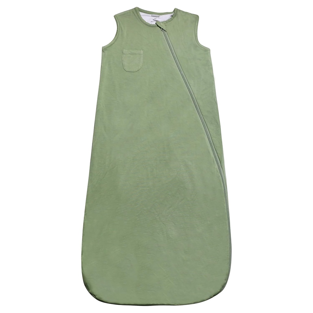 Sleep Sack Super Soft Rayon Vyrobeno z bambusové spací tašky (0.5 TOG) pro děti a Toddlers teplejší letní / jarní noci - Washable & Dýchatelné Fabric Green M (18- 36 měsíců)