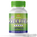 Zeolit Čisté kapsle 124; Zeolit Detox, Extra Strength 124; Čisté, plné tělo čištění pro ženy, Muži 124; Activated Organic, Food Study Clinilolite Powder 94%, 90 Caps (81 Grams), 6 Wk to 3 Mo Dodávka