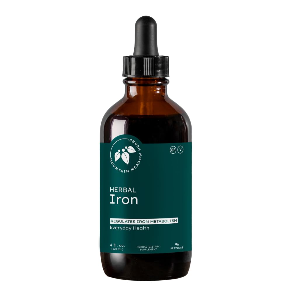 Hory Meadow Bylinné železo - 2 oz - Jemné Byliny na podporu a regulaci metabolismu a absorpce železa