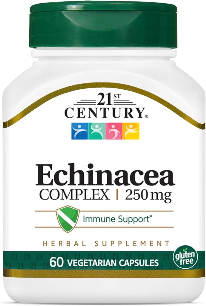 21. Století Echinacea Extract Veg Kapsle, 60 Počet