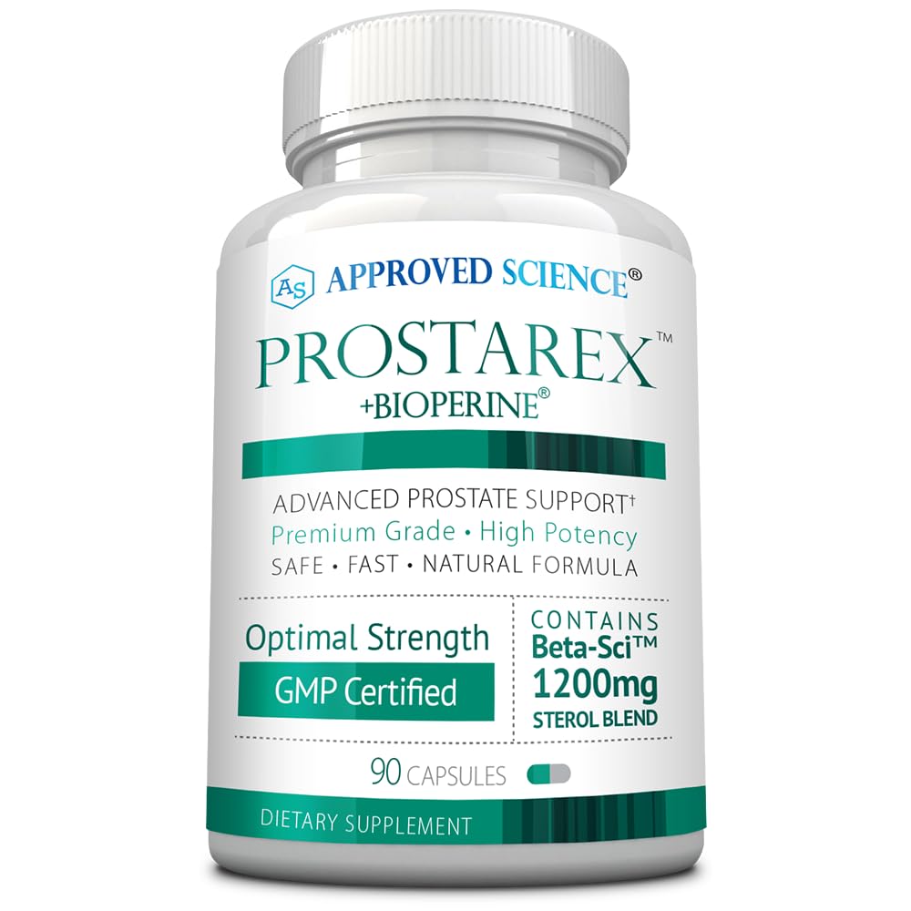 Schválený vědecký Prostarex - dodatek k prostatě - Saw Palmetto, 1200mg Beta- Sitosterol, Bioperin - 90 Kapsle - 1 měsíc Dodávka