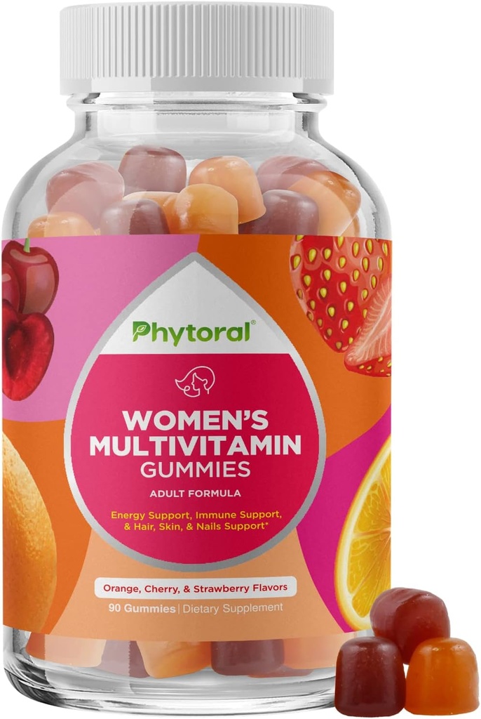 Womens Multivitamin Gummy Vitamíny pro dospělé - Přírodní Multivitamin pro ženy Gummies a přírodní imunitní systém Booster - Womens Gummies Dospělí Kompletní se zinkem