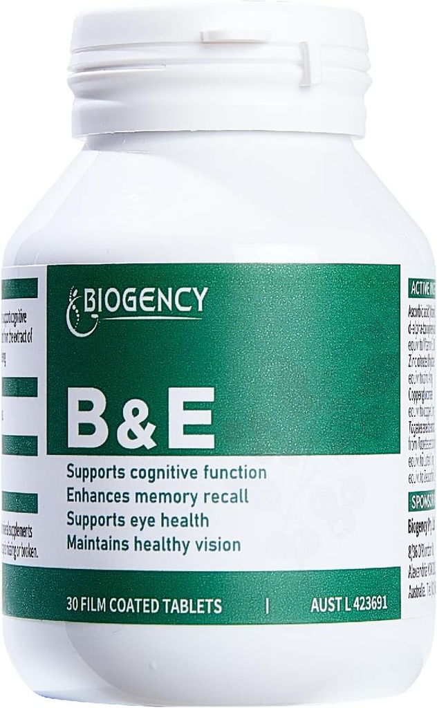 B & E Zeaxanthin + Lutein vitamin Care dodatek - 1 balení 30 Tablety chrání a zlepšuje celkové oči zdraví přírodní složky, gluten- Free Vegan- Friendly, pro dospělé a děti