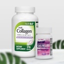 HealthA2Z ® Super Savings Bundle Deal - Gas Relief Simethicone 250mg (200 Softgels) & Multi Collagen Pills, 1735 mg (270 Collagen Kapsle)