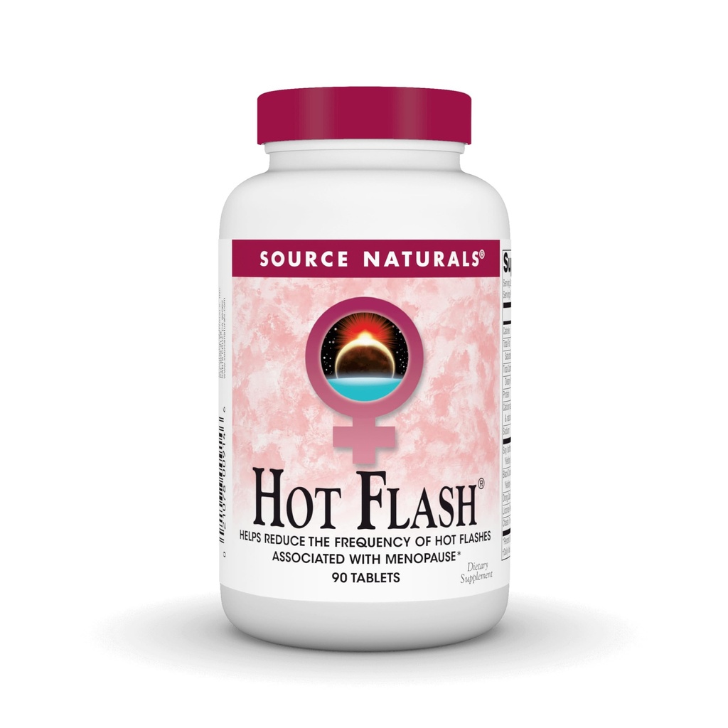 Zdroj Naturals Hot Flash, Pomáhá snížit frekvenci horkých návnad * - 90 tablet