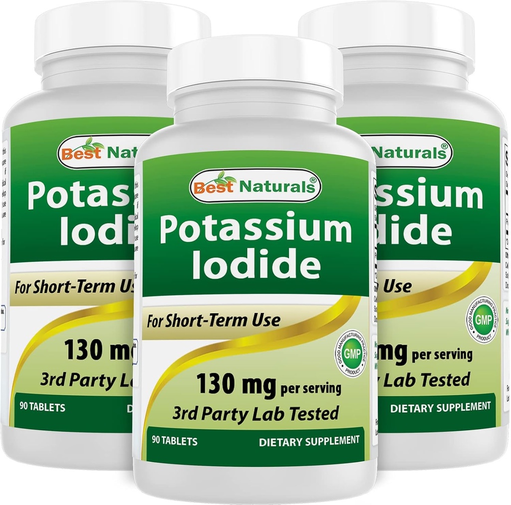 Nejlepší Naturals Draslík Iodide 130 mg na jedno podání - dodatek stravy, 90 Tablety (3)