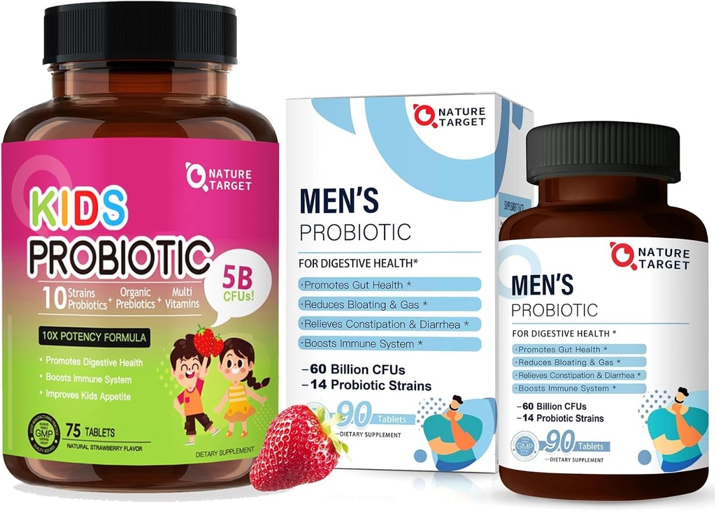 CÍLOVÉ PRObiotika NATURY pro muže s dětskou probiotickou žvýkací