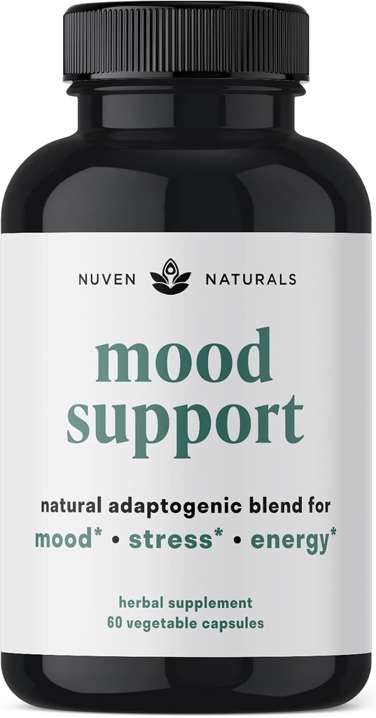 Plant- Based Doplněk - Přírodní Adaptogenní Booster s Ashwagandha a Rhodiola Rosea 124; Obsahuje 12 Byliny