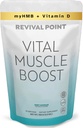Vitální Muscle Boost - Premium myHMB a vitamin D3 dodatek pro adults - Patentovaný HMB prášek 3000mg- pro zdravé svaly, energie a vibrační aktivní život - podporuje proteinové syntézy a sílu