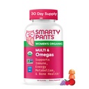 SmartyPants Organic Women 's Multivitamin Gummies: Biotin, Methylfolát, Omega 3 (ALA), Vitamin D3, C, Vitamin B12, B6, A, K & Zinek, Inositol, Gluten Free, Vegetarian, 120 Day Supply (30 Day Supply)
