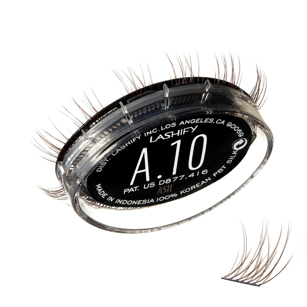 Lashify Zesilovat 10mm Gossamer Eylash Rozšíření Refill, Ash Barva, DIY falešné řasy pro přírodní vzhled