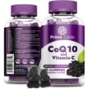 Prime Code CoQ10 Gummies 200mg s vitaminem C - Coenzym Q10 Antioxidant Supplement for Cellular Energy Support - Easy- to- Take Vegan Gummies for Dospělí - 60 Počet