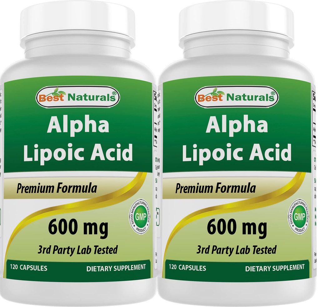 Nejlepší naturals -- Alpha Lipoic Acid (ALA) - 600 mg (120%)