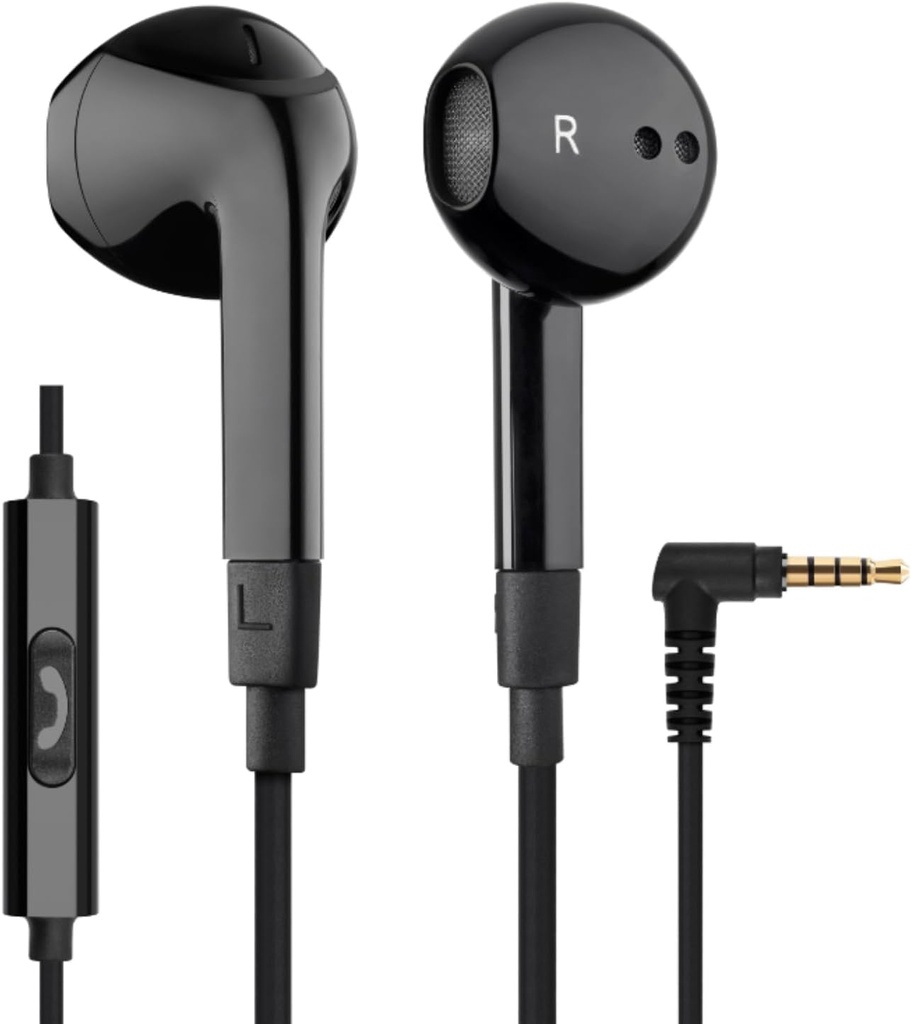 LUDOS FEROX Wired Earbucks in- Ušní sluchátka, 5 Rok Záruka, Sluchátka s mikrofonem, Izolace hluku Corded pro 3.5mm Jack Ušní Budy pro iPhone, Samsung, Počítač, Laptop, Děti, Školní studenti