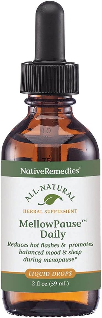 Native Remedies MellowPause - Přírodní homeopatická formule pomáhá snížit návaly horka, moodswings, nespavost a noční poty