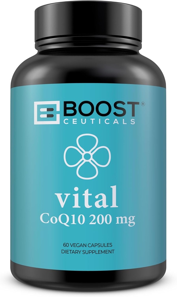 CoQ10 200mg PHARMAD124; High Absorption Coq10 with Bioperine PHARMAD124; Pure CoQ10 Vegan Non GMO PHARD124; No Stearates No Gluten PHARD124; 60 200 mg Kapsle