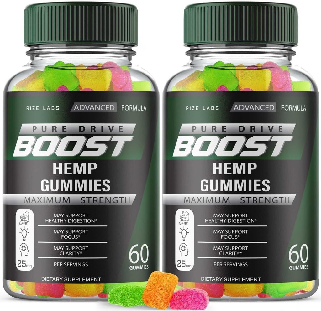 (2 Pack) Pure Drive Boost Gummies, Pure Drive Maximální pevnost Formule, Pure Drive Boost pro celkové zdraví těla, Pure Drive Boost Advanced Dodatek Gummy, Pure Drive Gomitas Review (120 Kapsle)