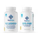 NuEthix Reportations Detoxification and Microbiome Balance Supplement Bundle of Opti- Pure, 30 Servings and Gut Defender +, 90 Servings