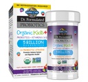 Zahrada života Dr. Percepted Probiotika Organic Kids + plus Vitamin C & D - Berry Cherry - Gluten, Dairy & Soy Free Imunity & Digestive Health Supplement, No Add Sugar, 30 Chewables (Stálé balení)