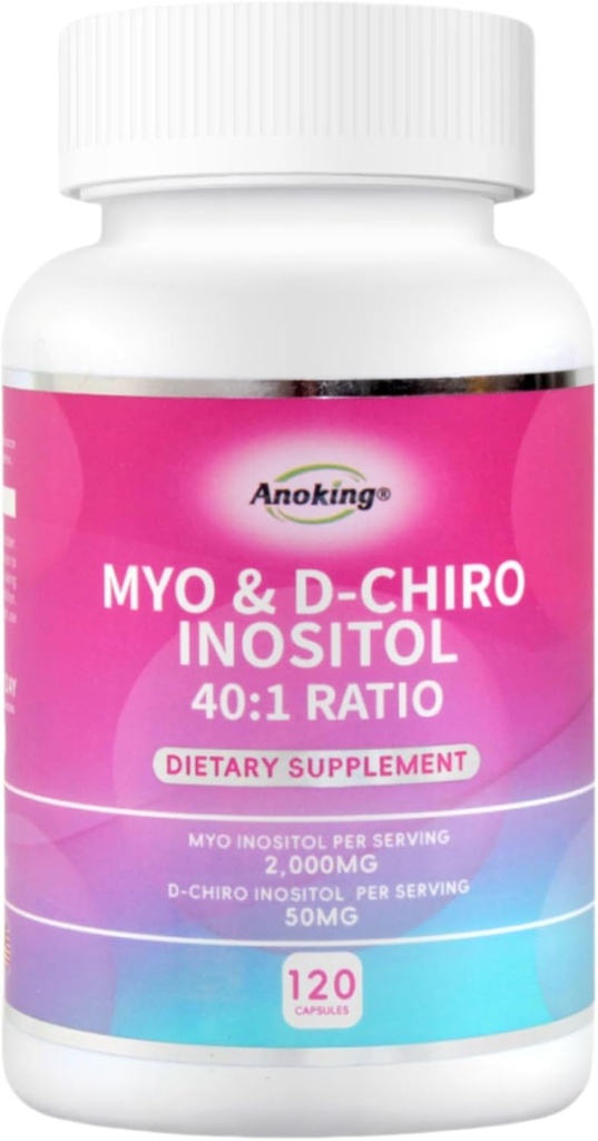Myo-Inositol & D- Chiro Inositol dodatek pro Hormon Balance pro ženy cr124; Ideální 40: 1 Poměr ovariální zdravotní podpora cr124; Vhodné pro precepci