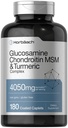 Horbäach Glucosamine Chondroitin MSM PHARMAN 124; 4050 mg GARMAN 124; 180 Caplet GARMAN 124; s turmerickým GARMAN 124; Triple Strength Formule GMO & Gluten zdarma
