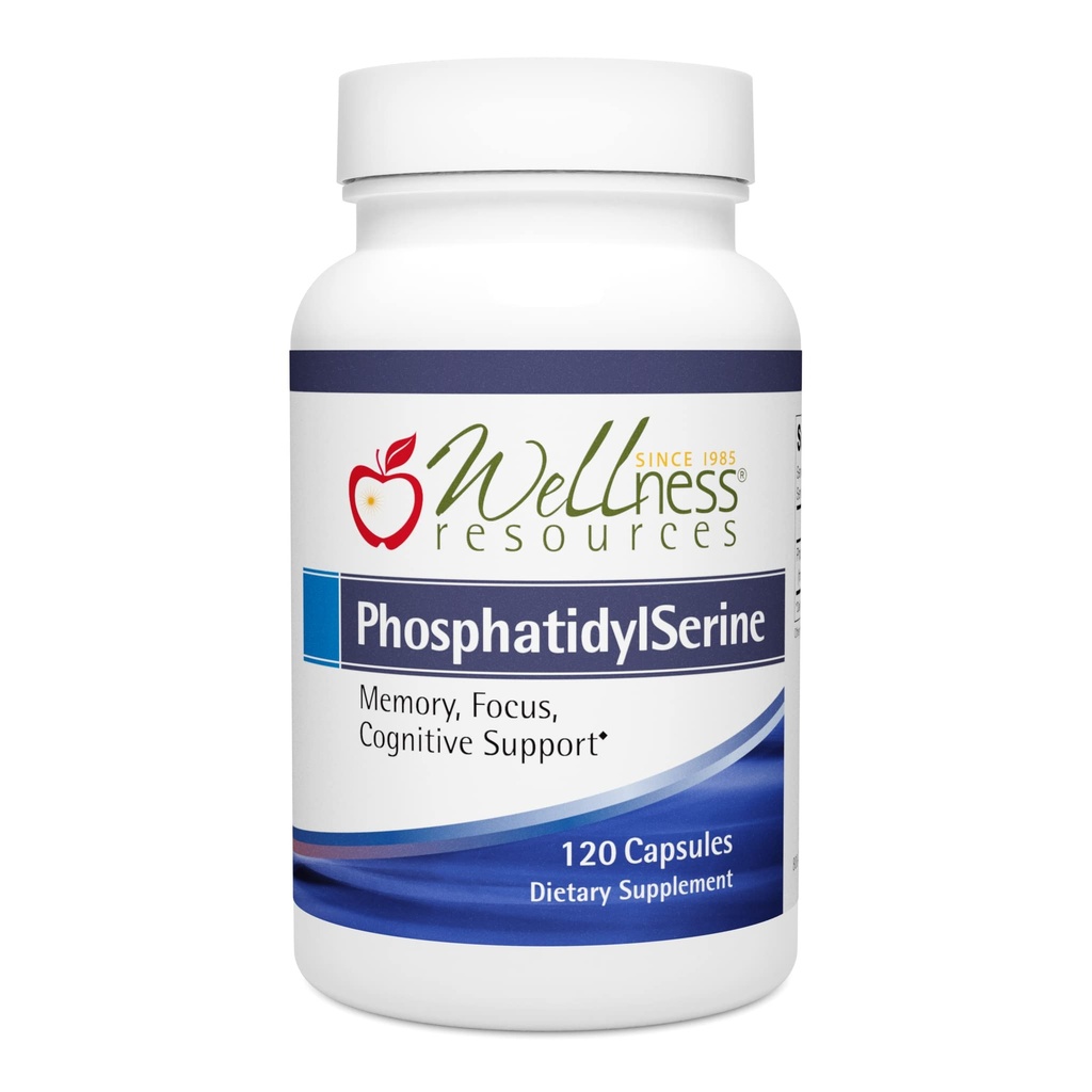 Wellness Resources FosfatidylSerine Soy-Free Sunflower Source (100mg, 120 Kapsle) Non- GMO, Vegan...
