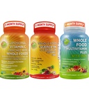 Kompletní denní vitamíny - Quercetin s Bromelain dodatek Bundle up s multivitamin Plus pro muže a ženy se železem a Liposomální vitamin C tekutý gel - pro imunitní, respirační, stravitelná podpora