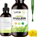 Mullein kapky pro plíce - lung detox pro respirační systém, přírodní spánková pomoc & imunitní podpora, tinktura kapky non-GMO, Vegetarian 1 měsíc dodávky