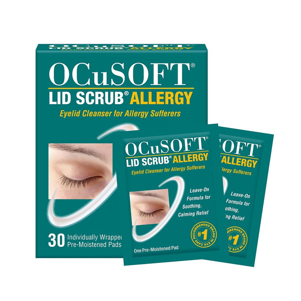 OCuSOFT Lid Scrub Alergie Eyelid Cleanser 30CT
